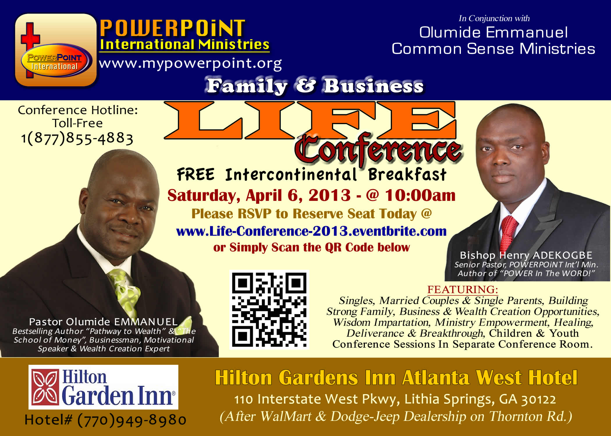 POWERPOINT "LIFE CONFERENCE" 2013