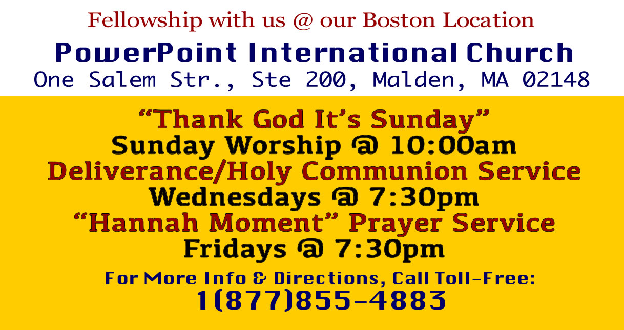 PPT Boston Service Schedule